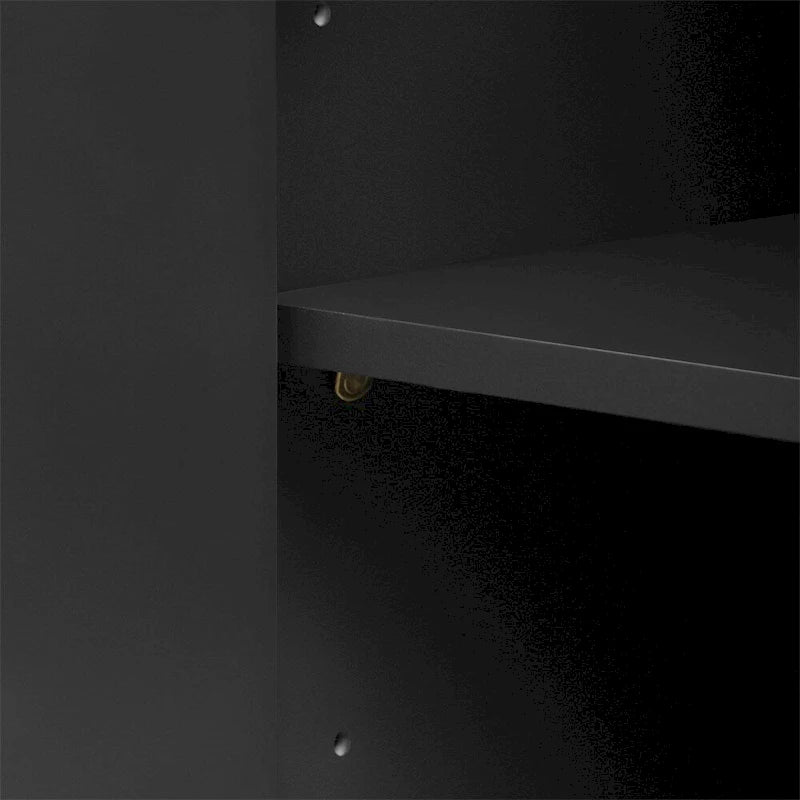 Wood Storage Cabinet with 4 Doors and Adjustable Shelves - Multiple Colors