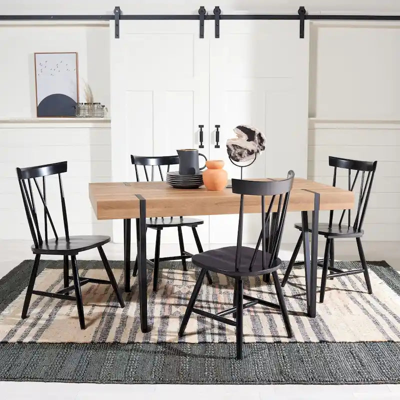 Tavolo da pranzo rustico industriale di metà secolo SAFAVIEH Asal - 59,1 L x 35,4 P x 29,5 H - 59Lx35Px30H