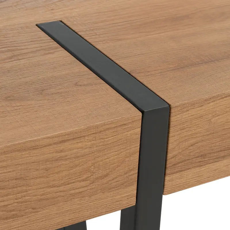 Tavolo da pranzo rustico industriale di metà secolo SAFAVIEH Asal - 59,1 L x 35,4 P x 29,5 H - 59Lx35Px30H
