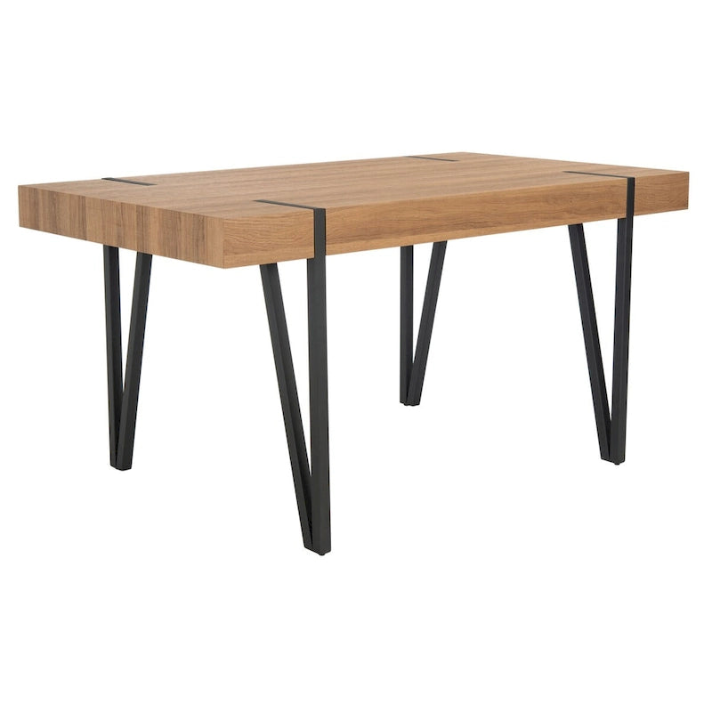 Tavolo da pranzo rustico industriale di metà secolo SAFAVIEH Asal - 59,1 L x 35,4 P x 29,5 H - 59Lx35Px30H