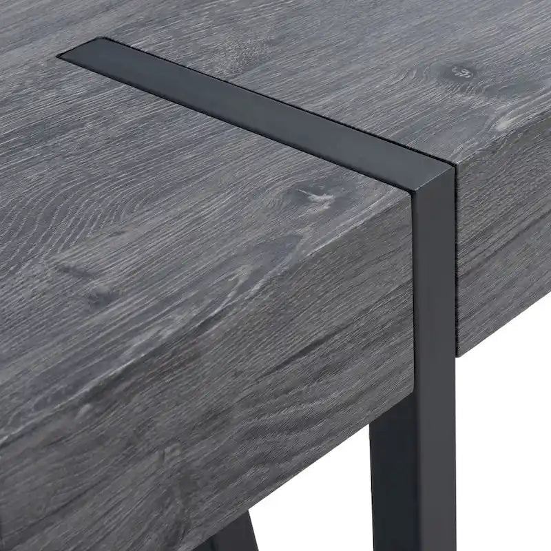 Tavolo da pranzo rustico industriale di metà secolo SAFAVIEH Asal - 59,1 L x 35,4 P x 29,5 H - 59Lx35Px30H