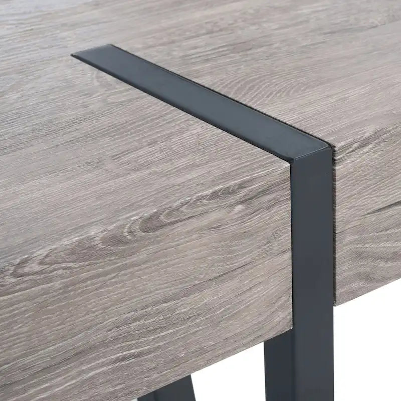 Tavolo da pranzo rustico industriale di metà secolo SAFAVIEH Asal - 59,1 L x 35,4 P x 29,5 H - 59Lx35Px30H