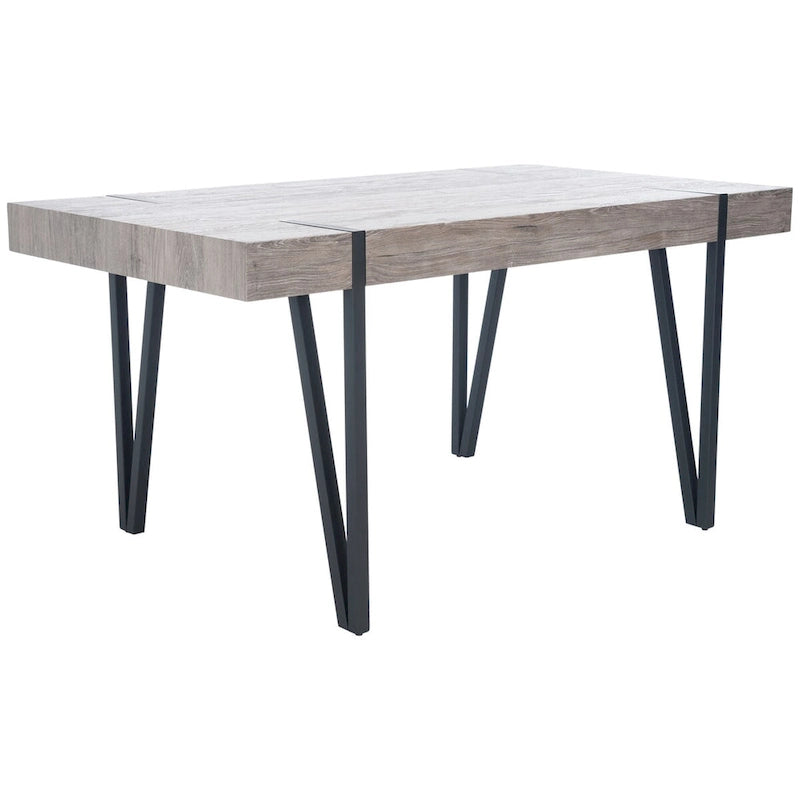 Tavolo da pranzo rustico industriale di metà secolo SAFAVIEH Asal - 59,1 L x 35,4 P x 29,5 H - 59Lx35Px30H