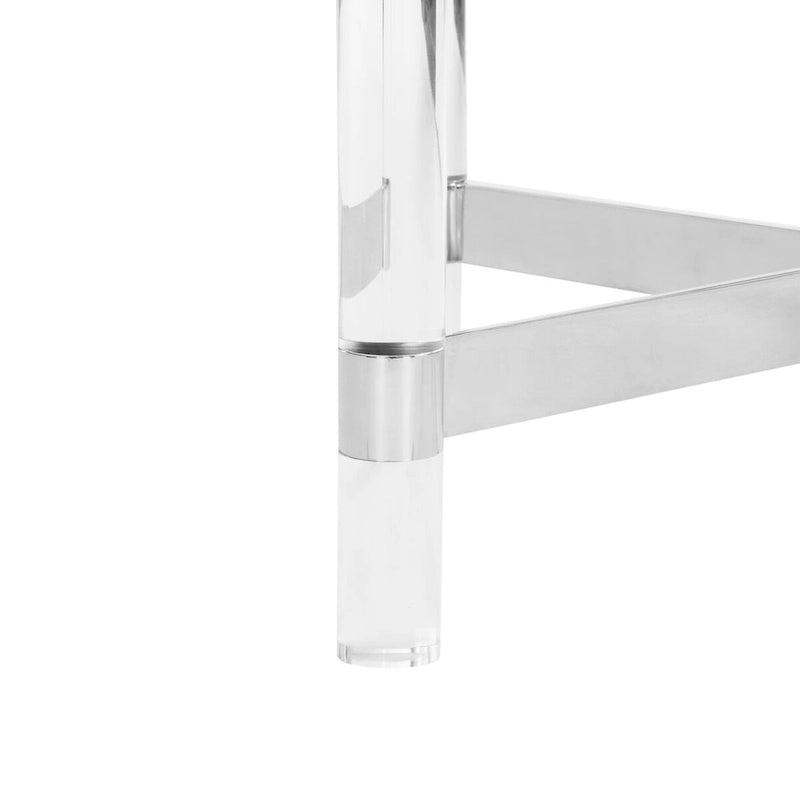 SAFAVIEH Couture Giang Tavolino da caffè in acrilico argento - 47Lx24Px17A