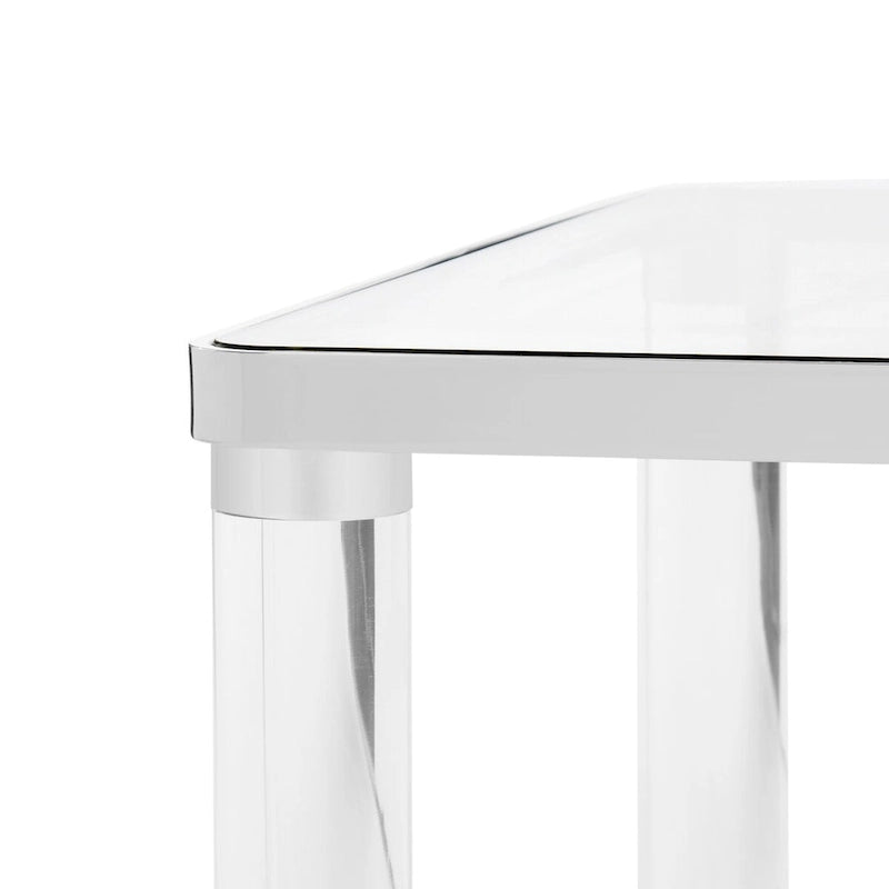 SAFAVIEH Couture Giang Tavolino da caffè in acrilico argento - 47Lx24Px17A
