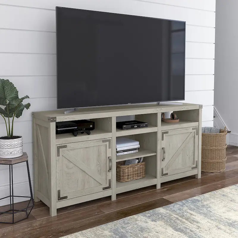 Mobile Porta TV Rustico da 75 pollici Cottage Grove 65W di Bush Furniture