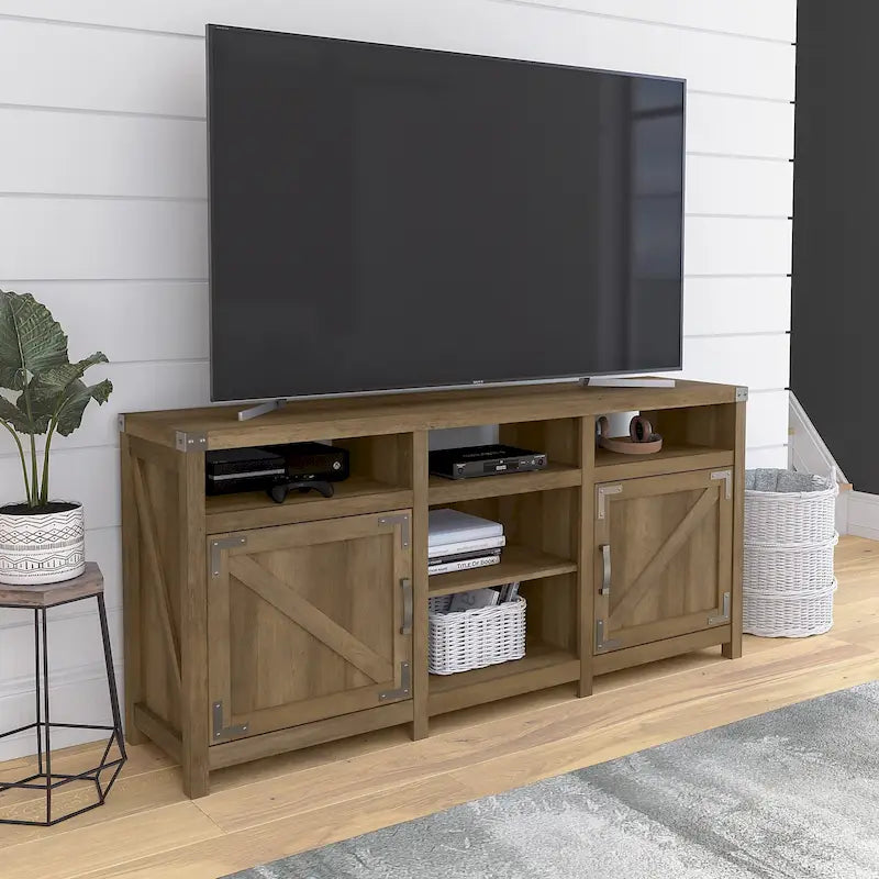 Mobile Porta TV Rustico da 75 pollici Cottage Grove 65W di Bush Furniture