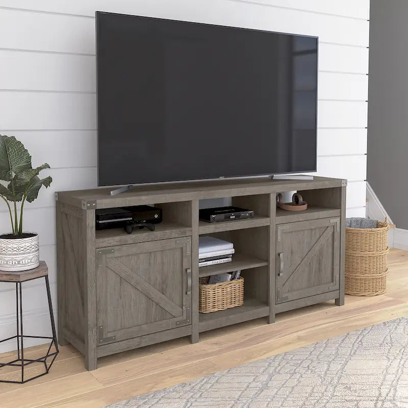 Mobile Porta TV Rustico da 75 pollici Cottage Grove 65W di Bush Furniture