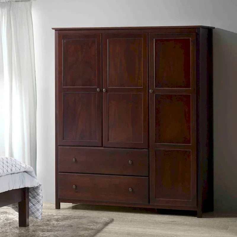 Armadio Grain Wood Furniture Shaker Wood a 3 ante - 60x72x22