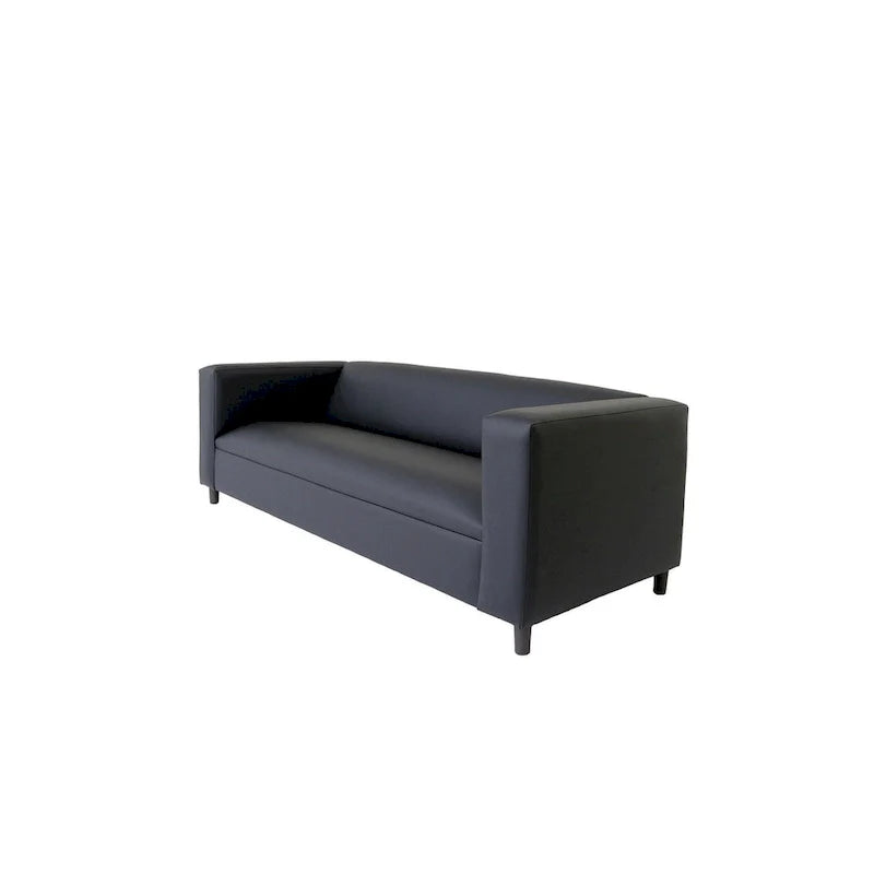 Divano a 3 posti moderno di metà secolo Coast to Coast Sofas, in ecopelle con struttura in legno massello e rivestito