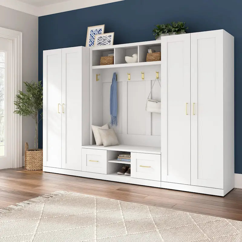 Mobile Contenitore Alto Hampton Heights 30W con Ante di Bush Furniture