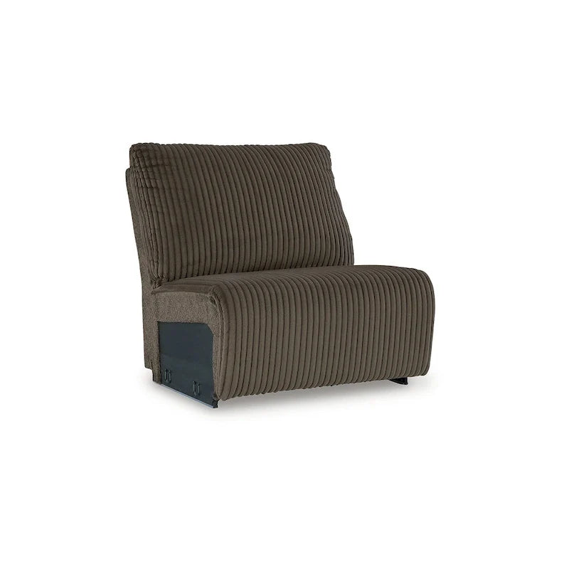 Divano sezionale reclinabile a 6 posti con chaise longue Top Tier marrone di Signature Design by Ashley - 147 L x 134 P x 41 A