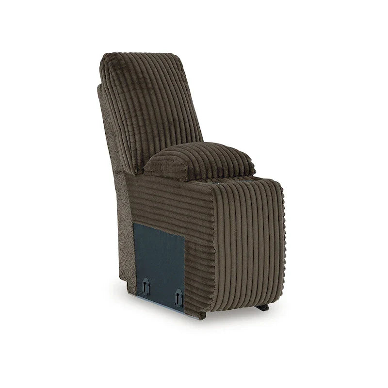 Divano sezionale reclinabile a 6 posti con chaise longue Top Tier marrone di Signature Design by Ashley - 147 L x 134 P x 41 A