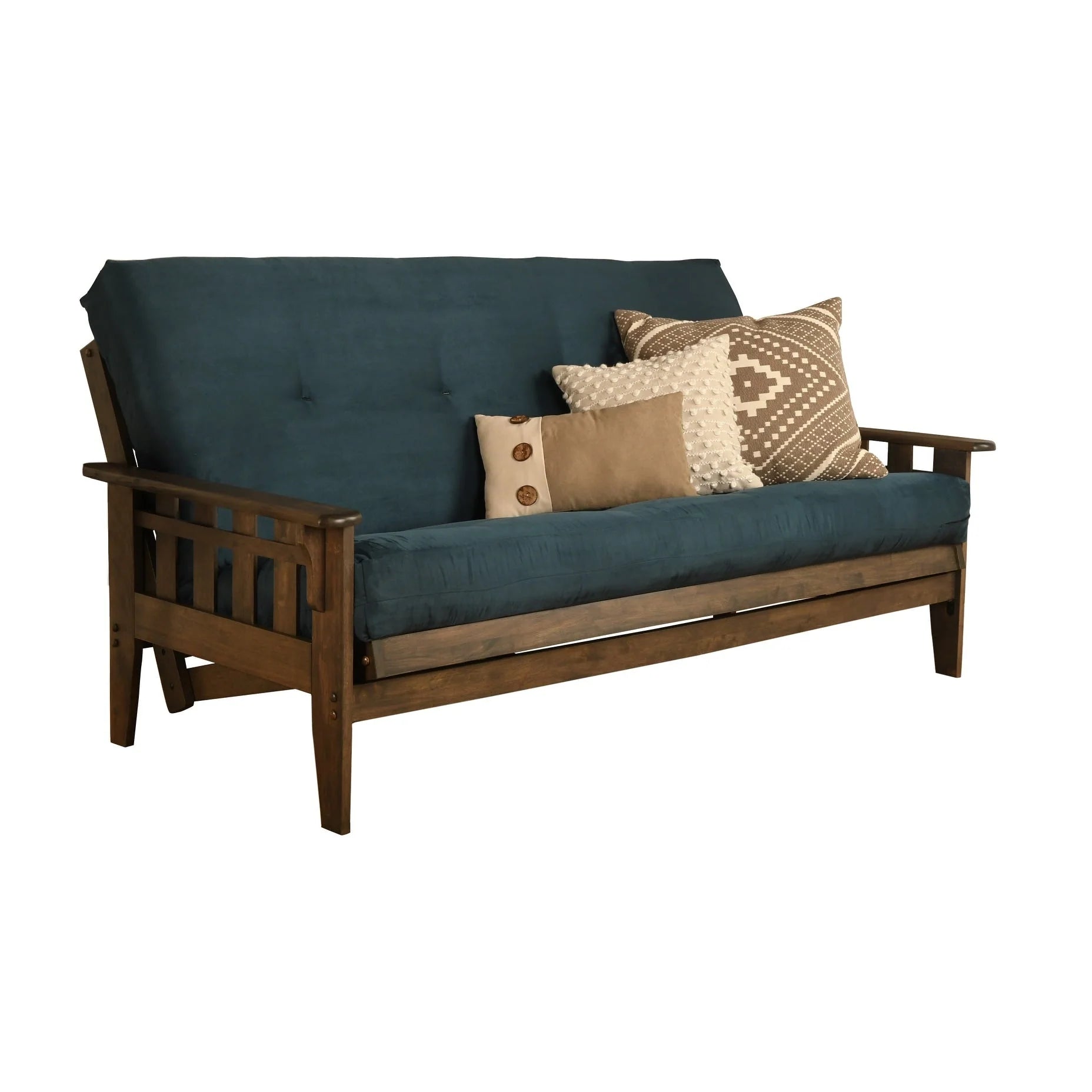 Set Futon Somette Tucson Full-size Noce Rustico con Materasso