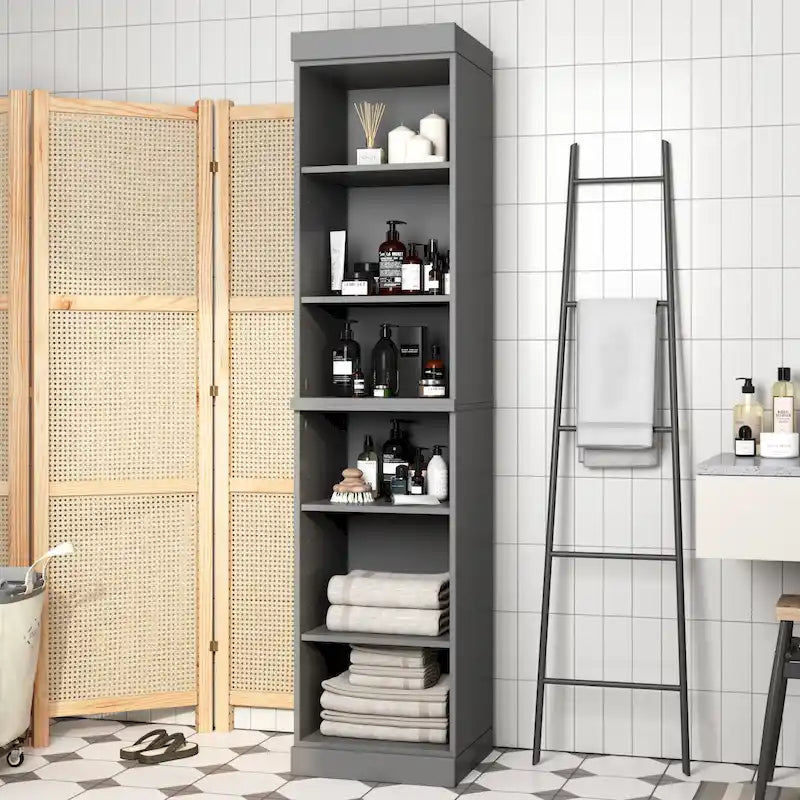 Mobiletto da bagno 16,5" in legno massello al 100% con ante opzionali di Palace Imports