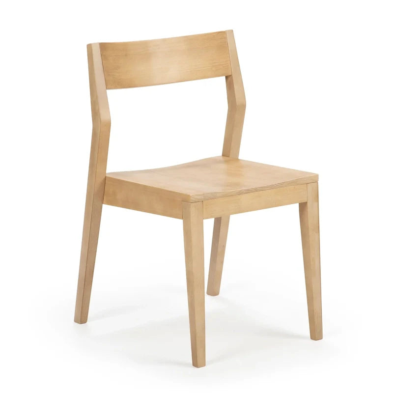 Sedia da pranzo moderna in legno massello Plank and Beam