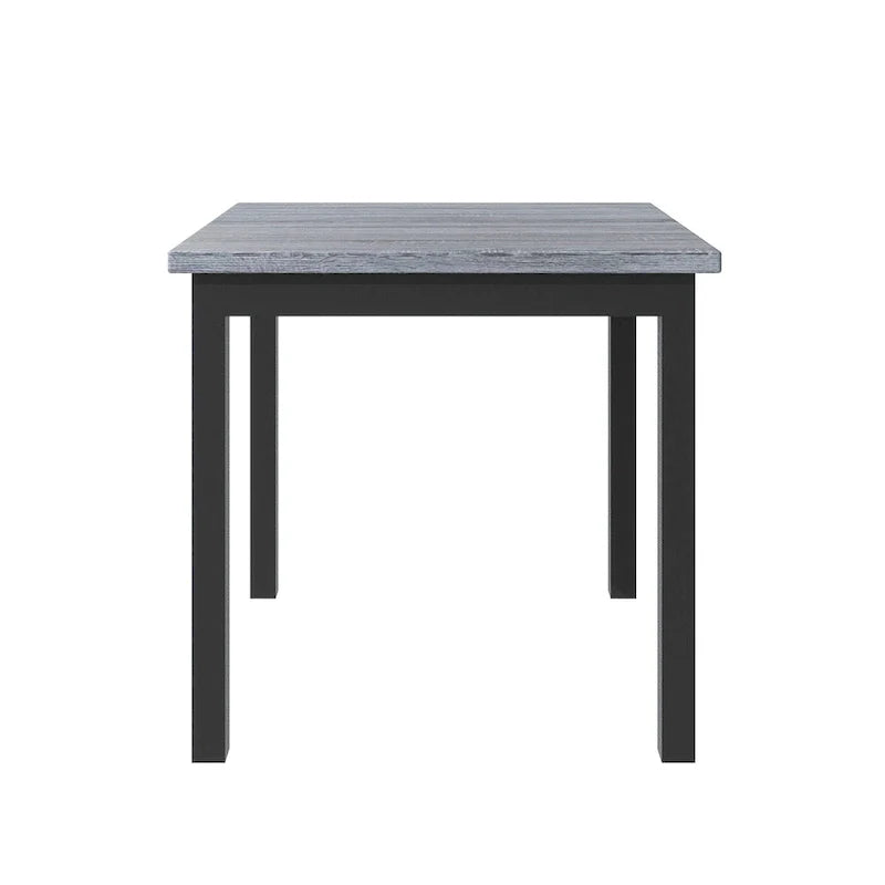 Set da pranzo da 5 pezzi ad altezza bancone, set tavolo da pranzo in legno con tavolo rettangolare e 4 sedie imbottite con schienale alto