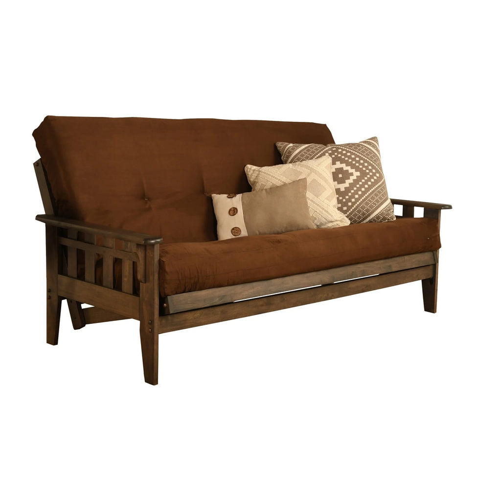 Set Futon Somette Tucson Full-size Noce Rustico con Materasso