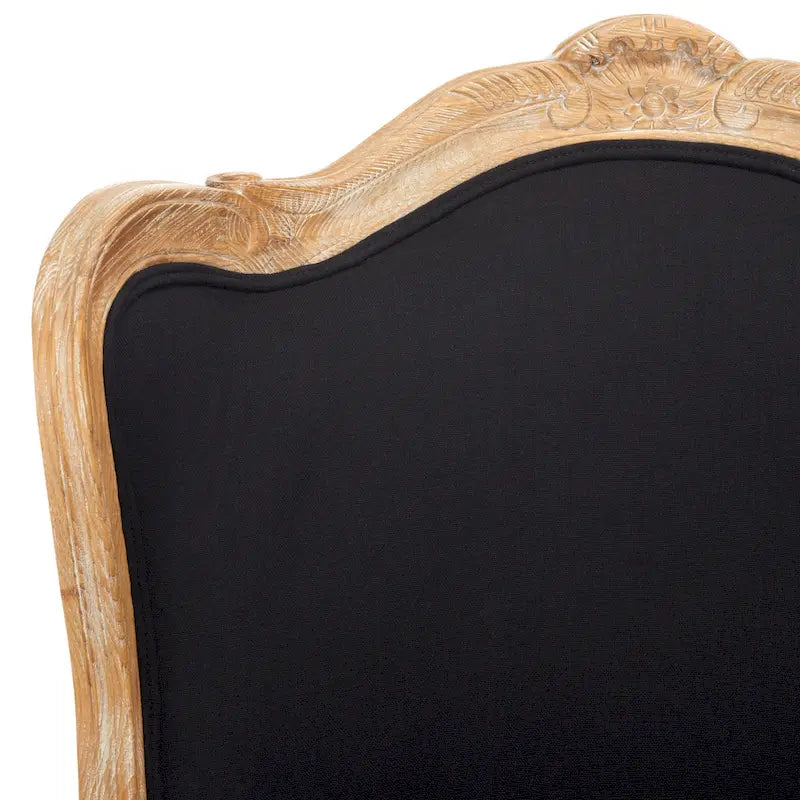 SAFAVIEH Couture Kali Poltrona con orecchioni in lino naturale color rovere - 34Lx34Px40A