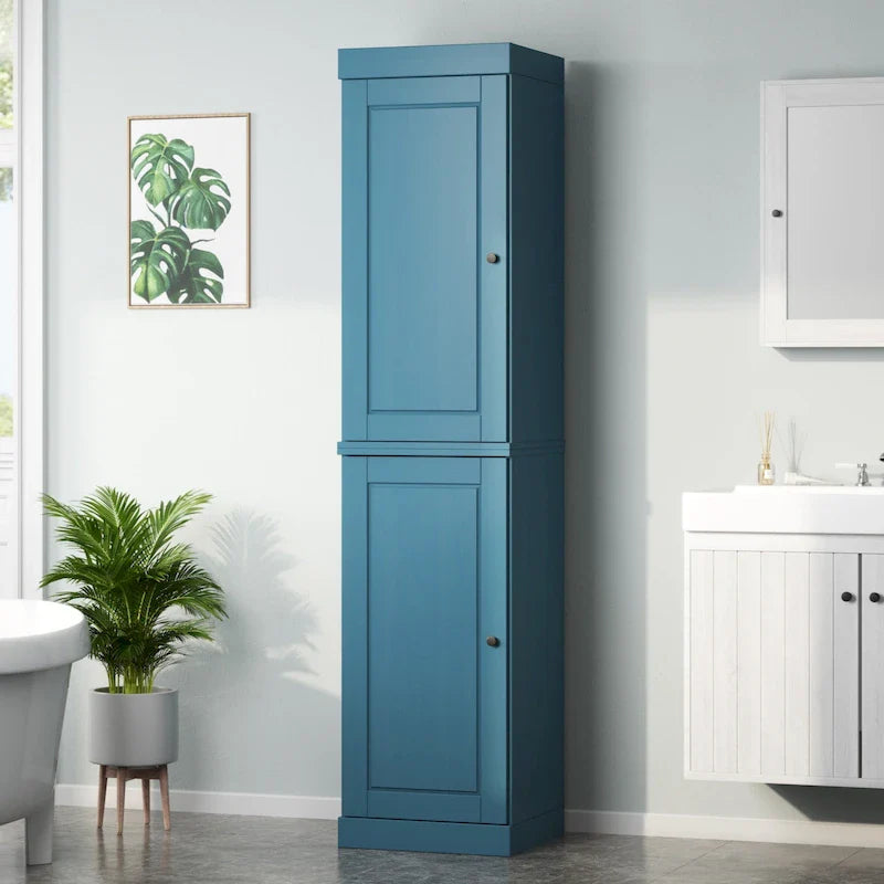 Mobiletto da bagno 16,5" in legno massello al 100% con ante opzionali di Palace Imports