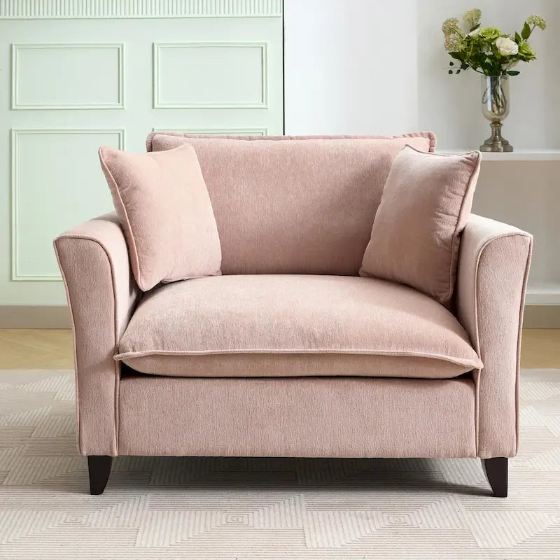 Poltrona oversize in ciniglia