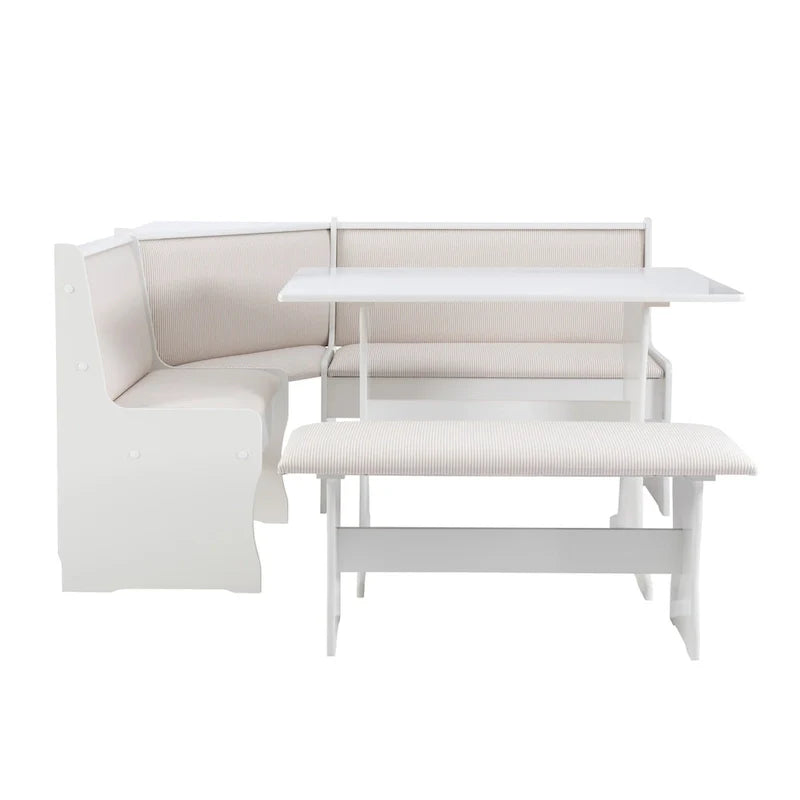 Set da Pranzo con Angolo Panca Sedley Farmhouse con Contenitore