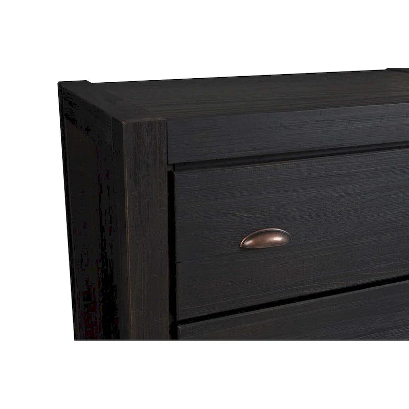 Cassettiera 5 cassetti in legno massello Montauk di Grain Wood Furniture