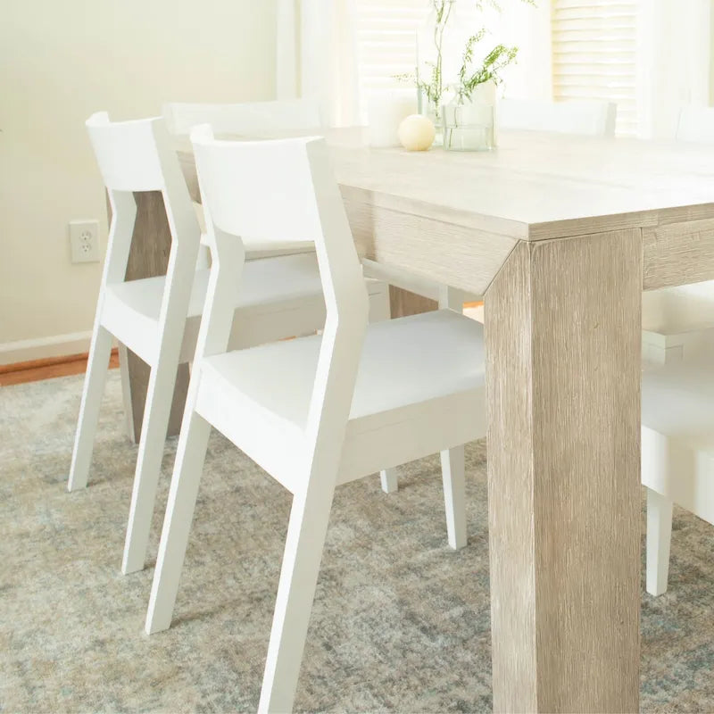 Sedia da pranzo moderna in legno massello Plank and Beam