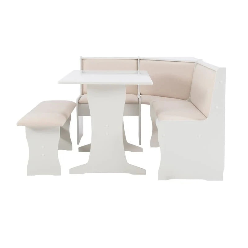 Set da Pranzo con Angolo Panca Sedley Farmhouse con Contenitore