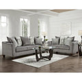 Set soggiorno 2 pezzi Davoz di Roundhill Furniture, divano e divanetto, Tori Slate