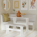 Set da Pranzo con Angolo Panca Sedley Farmhouse con Contenitore
